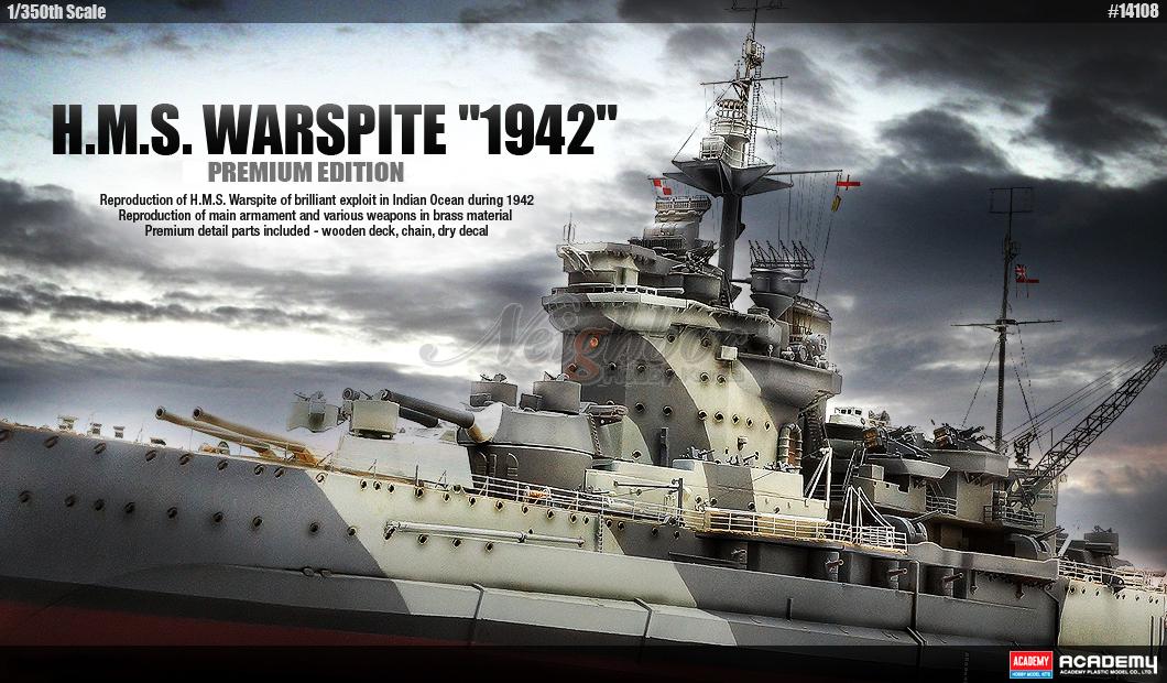 WhiteEnsignModels 1/350 WARSPITE 1943① White Ensign Models HMS