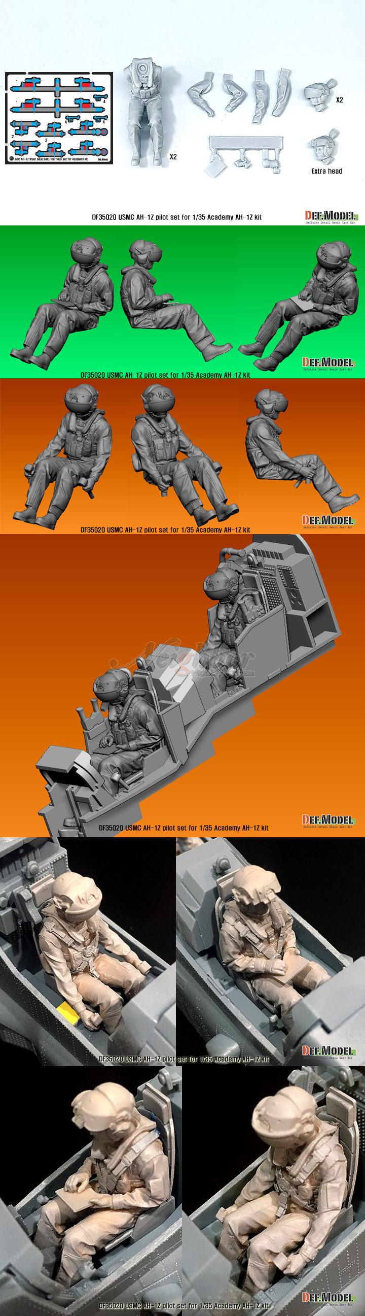 1/35 USMC AH-1Z Viper Pilot Set for Academy